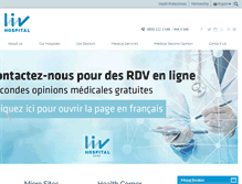 Tablet Screenshot of livhospital.com
